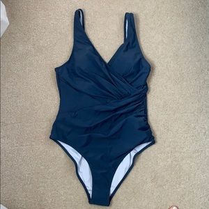 NWT Cupshe Navy One Piece Bathing Suit
